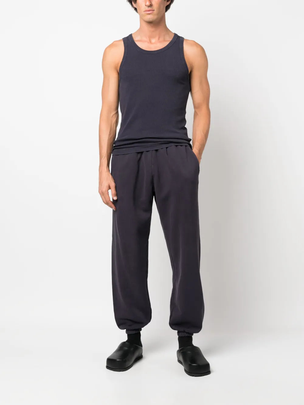 Tapered Cotton Track Pants
