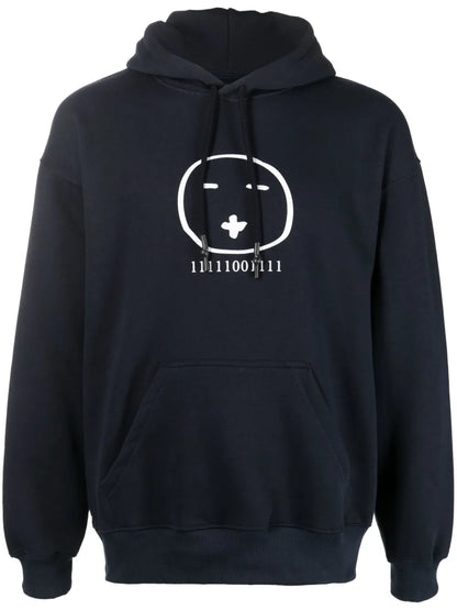 Graphic-Print Drawstring Hoodie