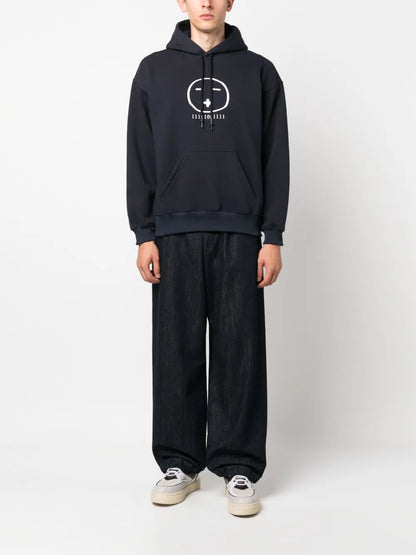 Graphic-Print Drawstring Hoodie