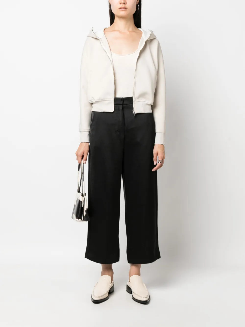 Monza Satin Cropped Trousers