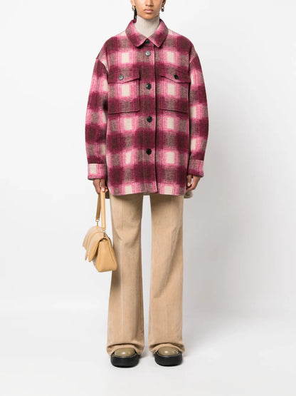 Harveli Plaid-Check Coat