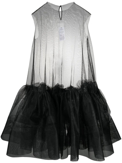 Flounced Tulle Minidress