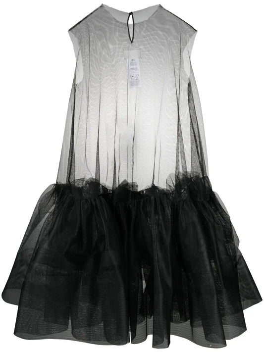 Flounced Tulle Minidress