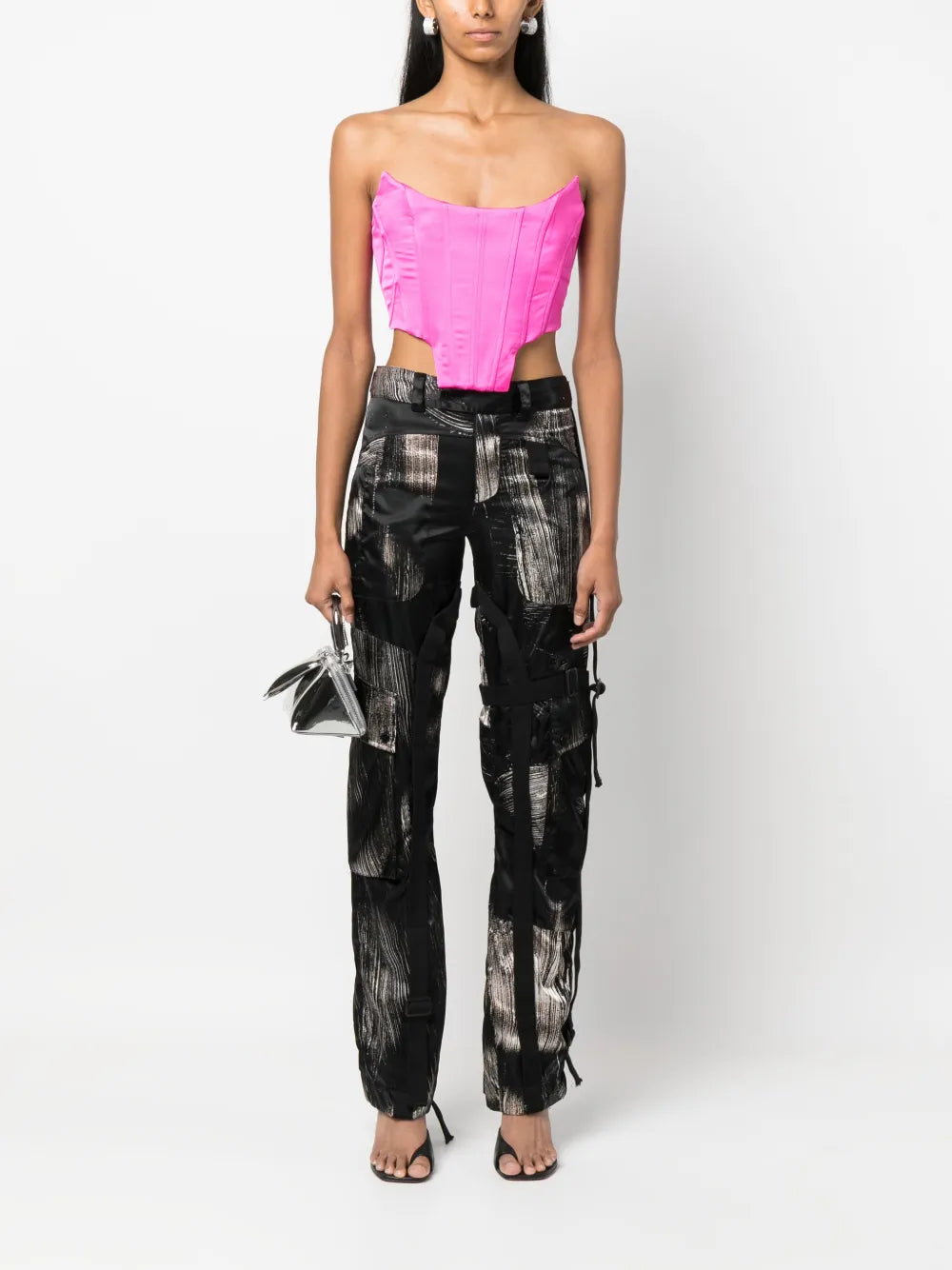 Strapless Satin Corset Top