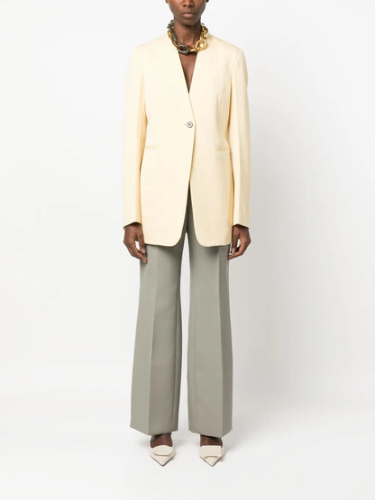 Single-Breasted Wool Blazer
