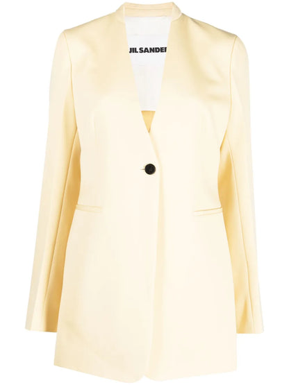 Single-Breasted Wool Blazer