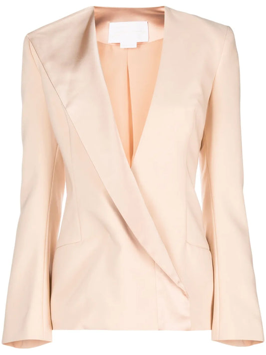 Single-Breasted Asymmetric-Lapel Blazer