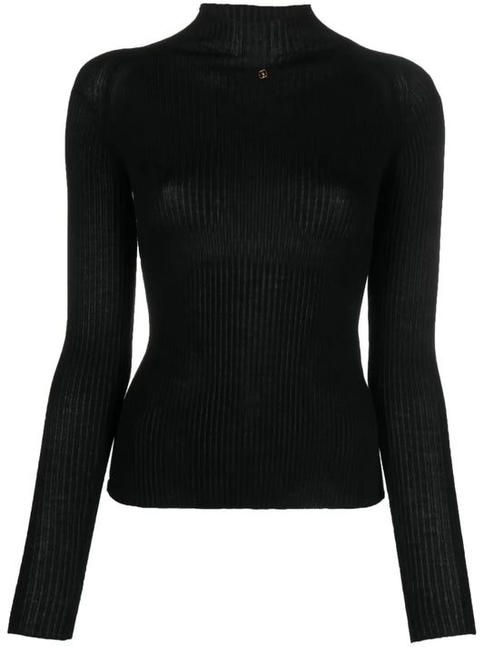 Logo-Plaque High-Neck Jumper
