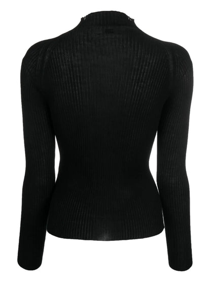Logo-Plaque High-Neck Jumper