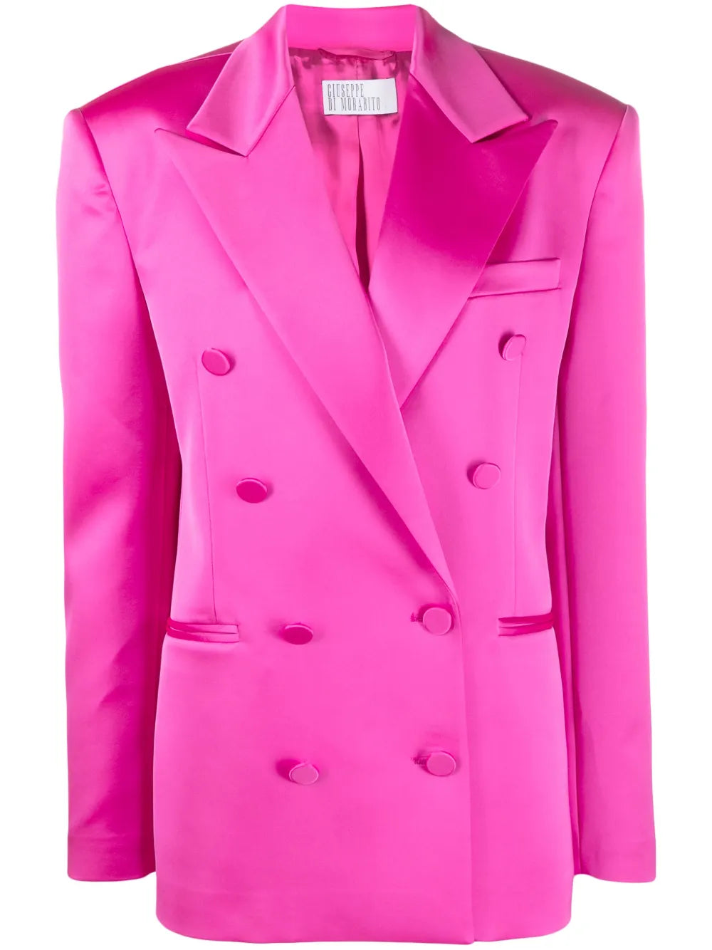 Peak-Lapel Double-Breasted Blazer