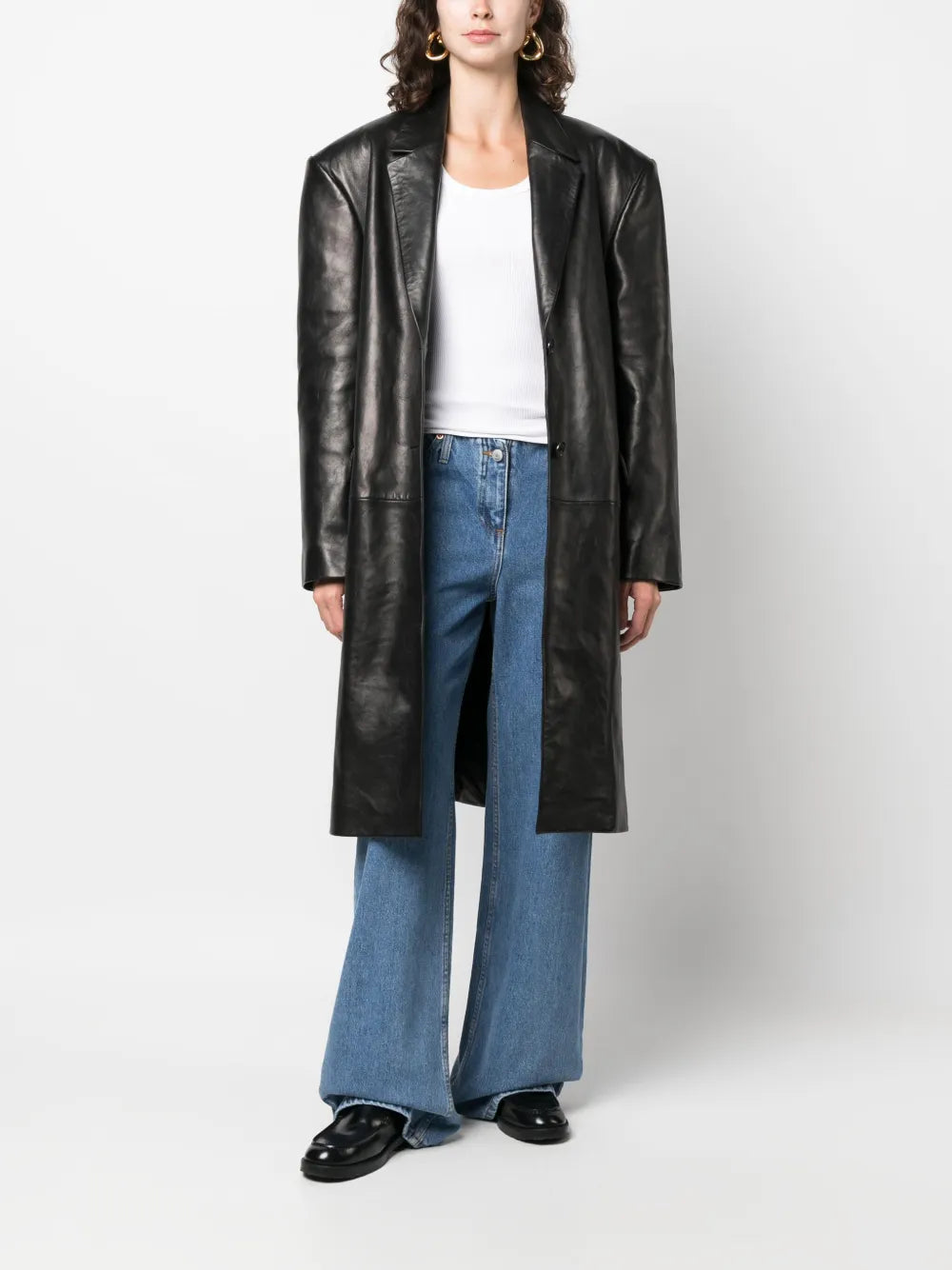 Logo-Patch Wide-Leg Jeans
