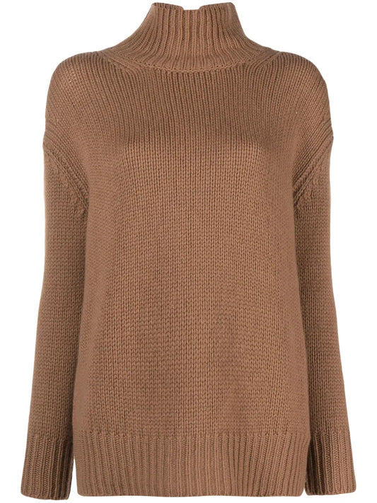 High-Neck Cashmere Jumper