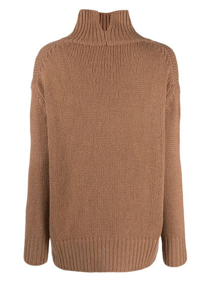 High-Neck Cashmere Jumper