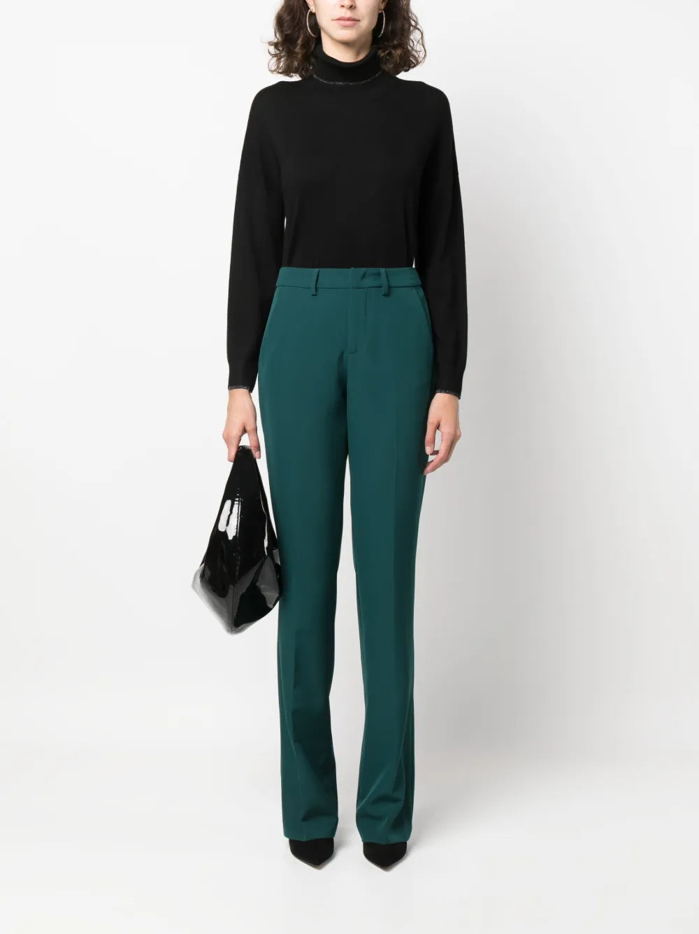 Metallic-Threading Knitted Jumper
