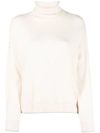Metallic-Threading Knitted Jumper