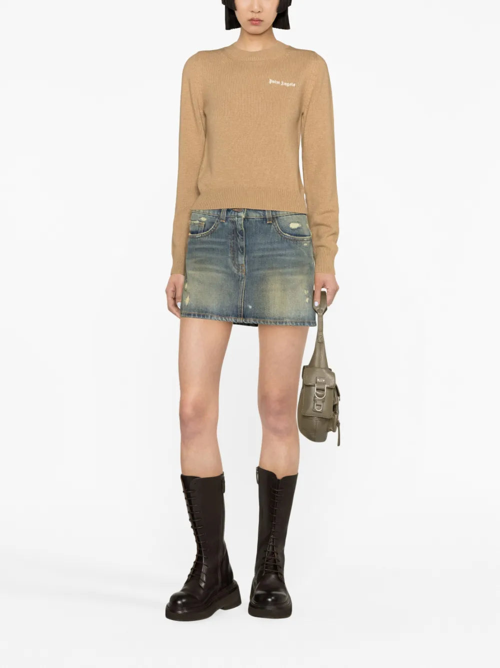 Logo-Embroidered Merino-Blend Jumper