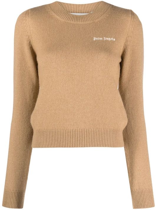 Logo-Embroidered Merino-Blend Jumper