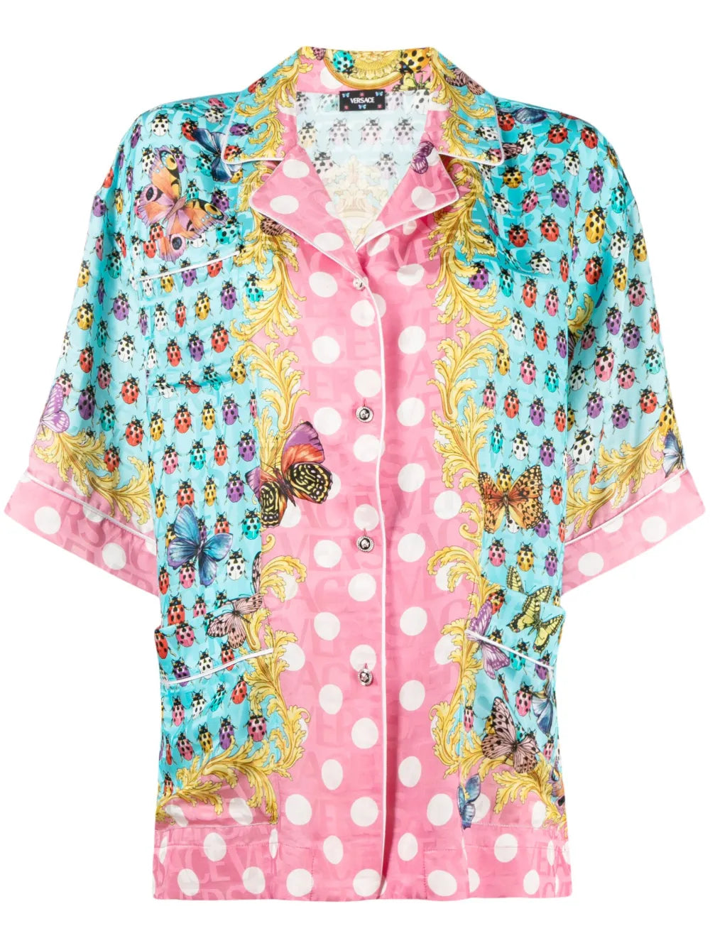 Butterflies Silk-Blend Shirt