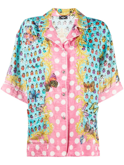 Butterflies Silk-Blend Shirt