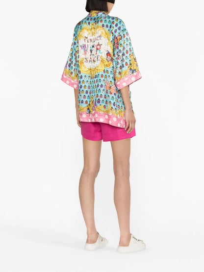 Butterflies Silk-Blend Shirt