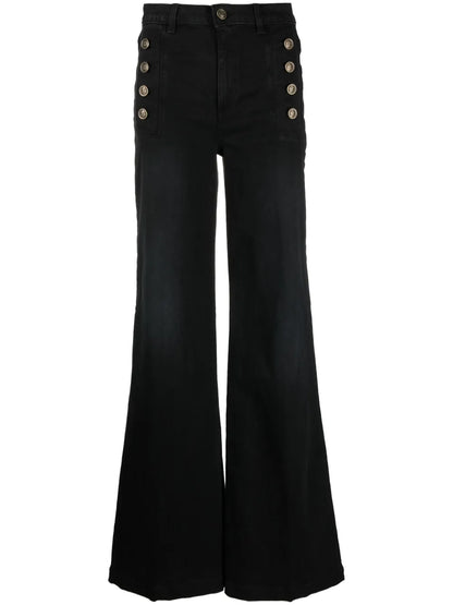 High-Waist Wide-Leg Trousers