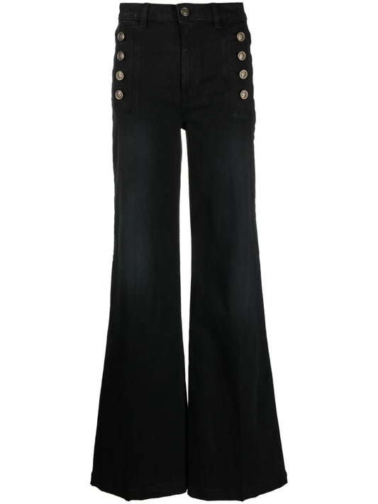 High-Waist Wide-Leg Trousers