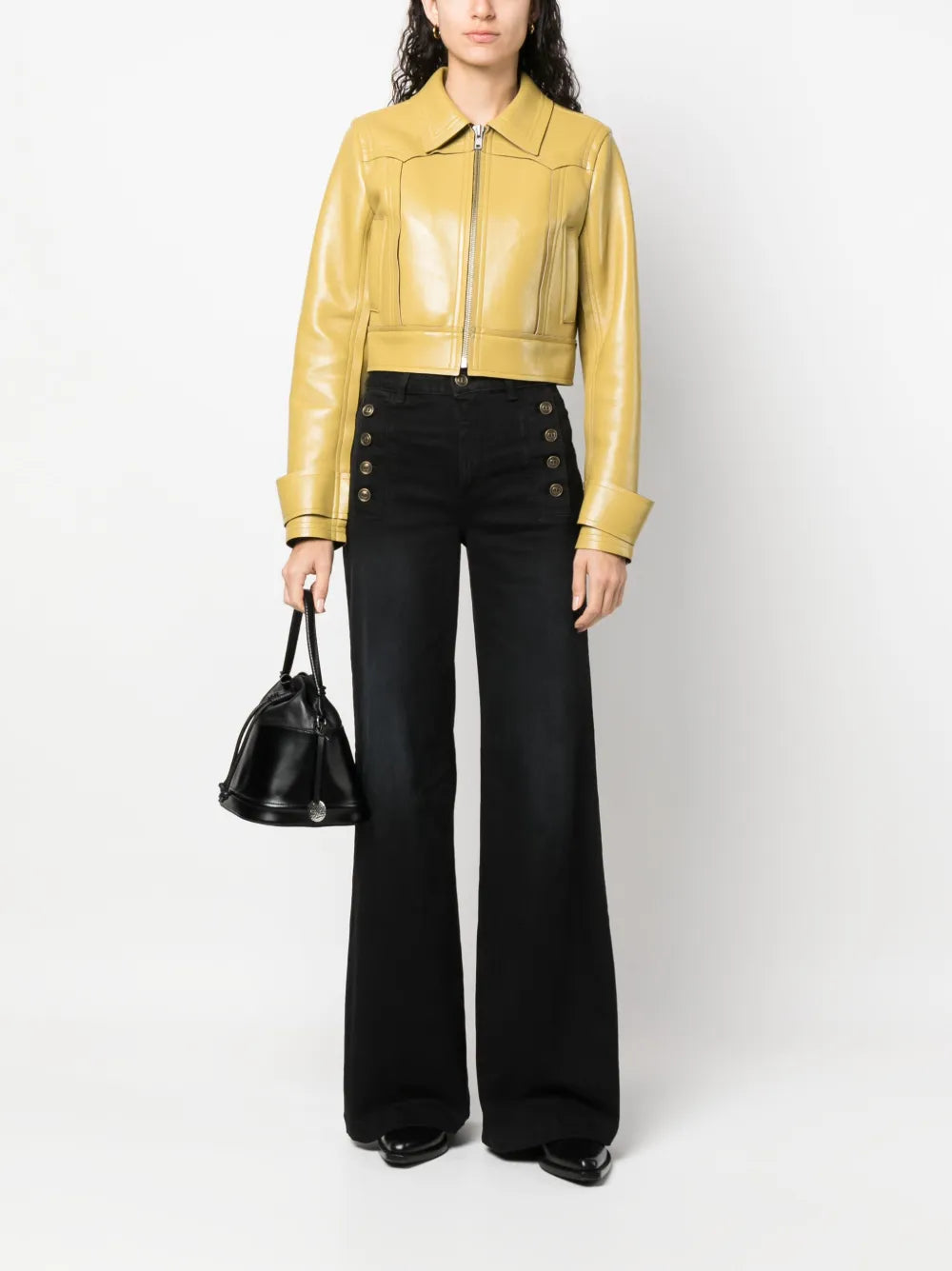 High-Waist Wide-Leg Trousers