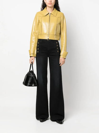 High-Waist Wide-Leg Trousers