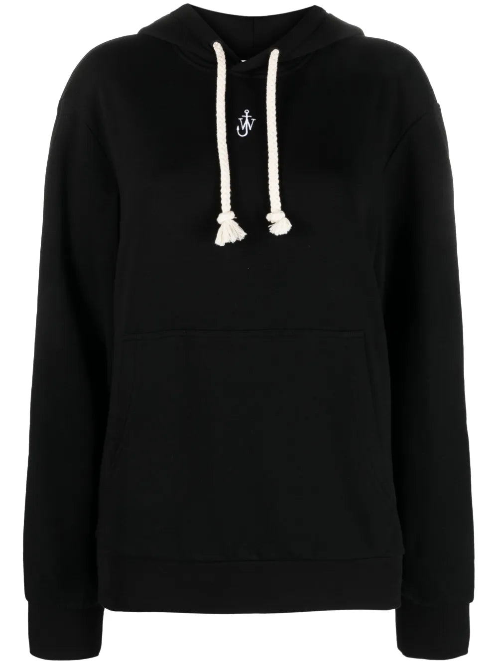 Logo-Embroidered Cotton Blend Hoodie