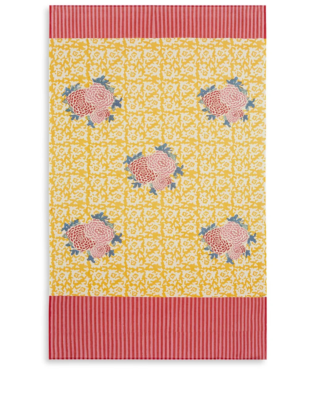 Arabesque Corolla Floral-Print Beach Towel