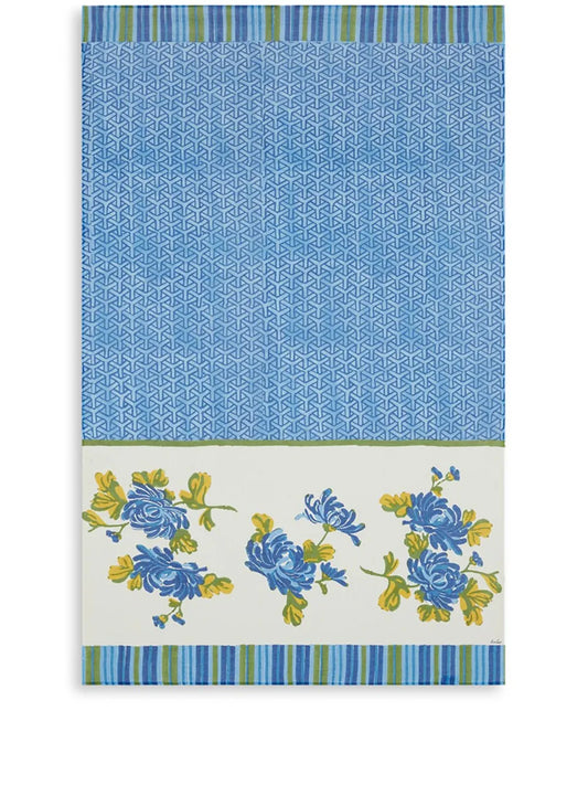 Vienna Floral-Print Beach Towel