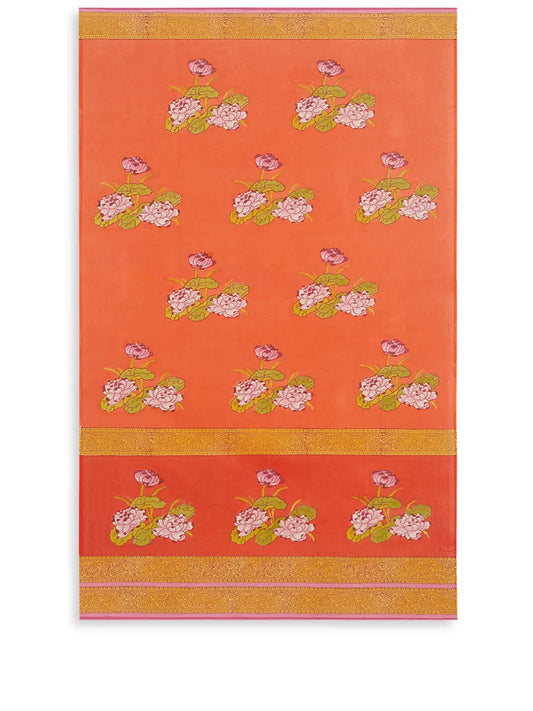 Tea Flower Floral-Print Sarong