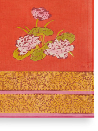 Tea Flower Floral-Print Sarong