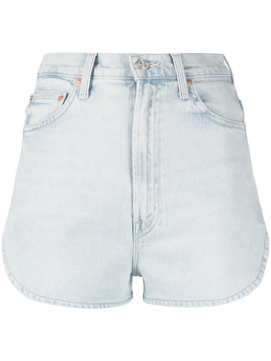 The Tippy Top Frisky Zip Matinee High-Waist Denim Shorts