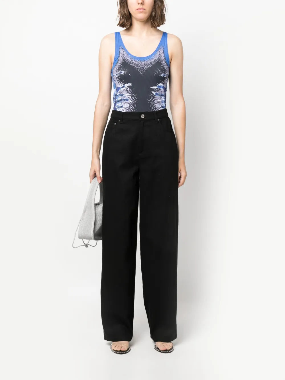 Logo-Embellished Straight-Leg Jeans