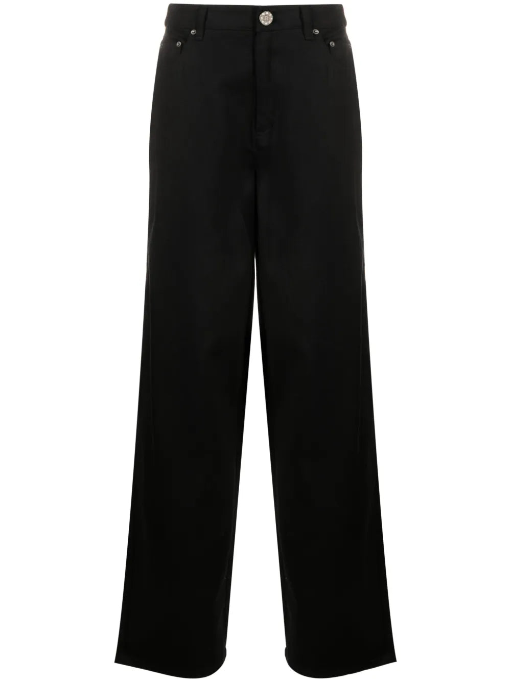 Logo-Embellished Straight-Leg Jeans