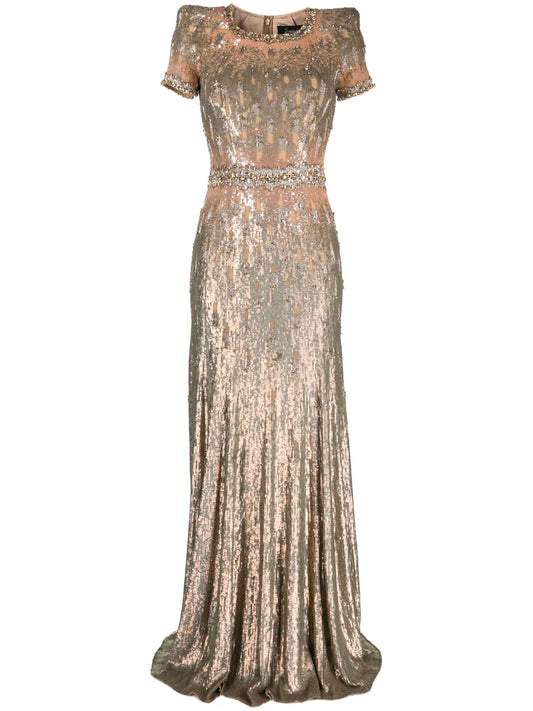 Greta Sequin-Embellished Gown