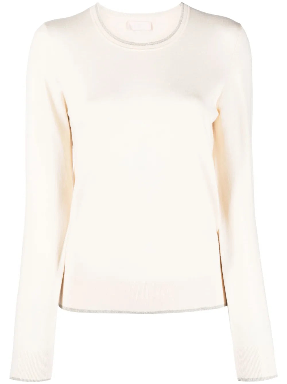 Metallic-Threading Knitted Jumper