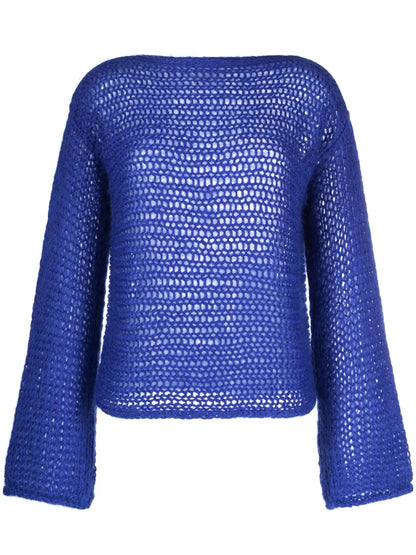 Open-Knit Mohair-Blend Jumper