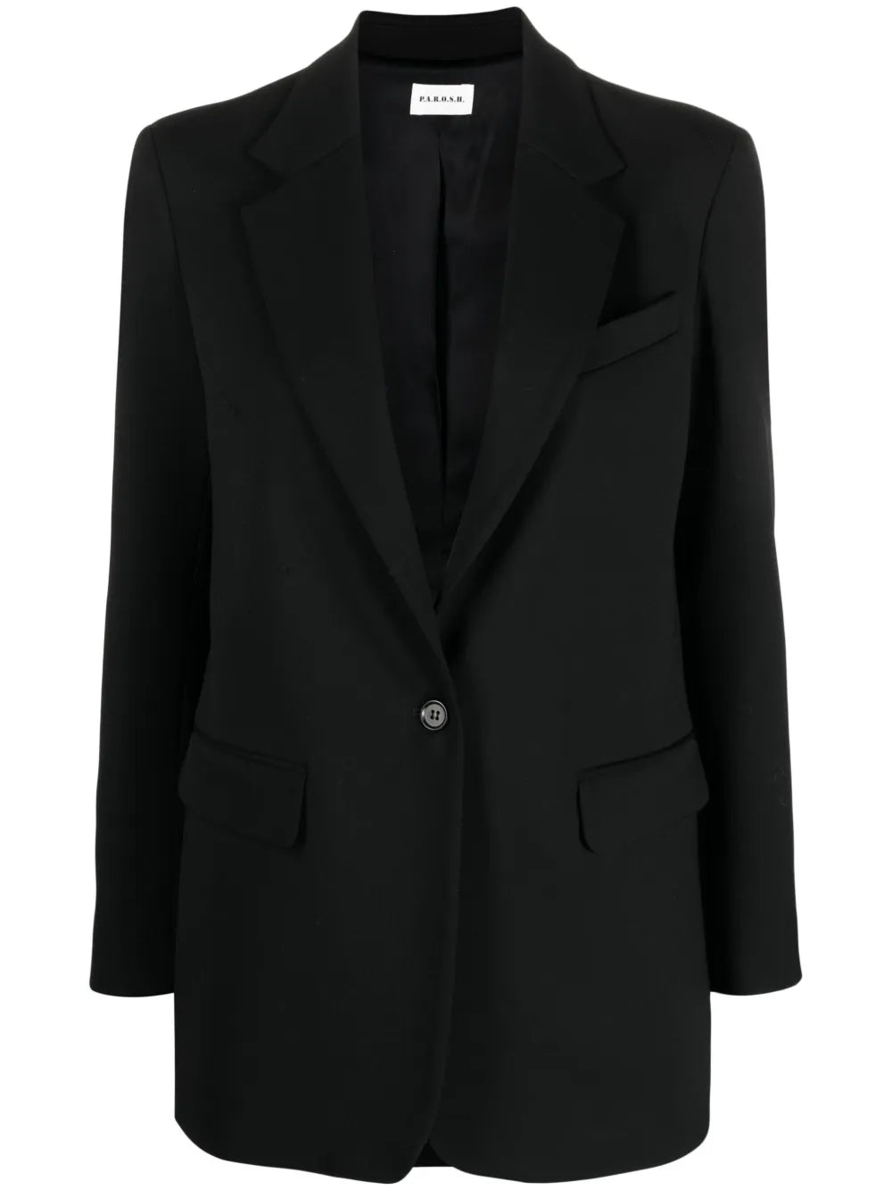 Single-Breasted Virgin Wool-Blend Blazer