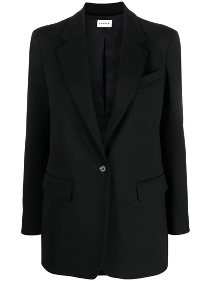 Single-Breasted Virgin Wool-Blend Blazer