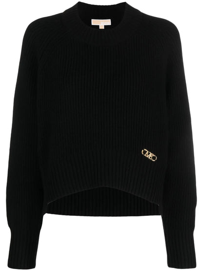 Logo-Plaque Knitted Jumper