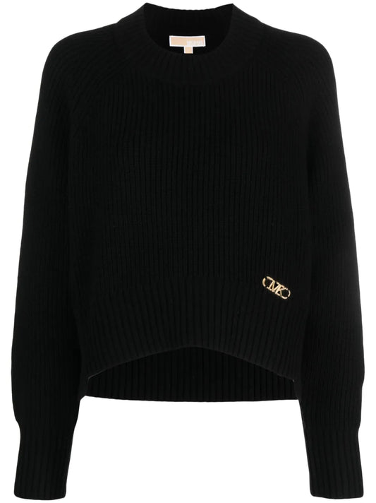 Logo-Plaque Knitted Jumper