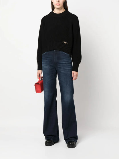 Logo-Plaque Knitted Jumper