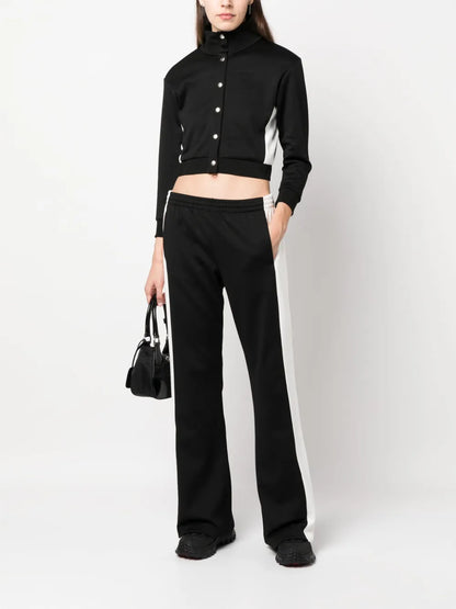 Panelled-Design Straight-Leg Track Pants