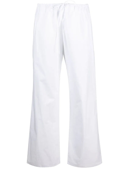 Straight-Leg Organic-Cotton Trousers