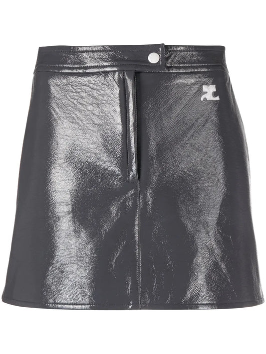 Reedition Vinyl Mini Skirt