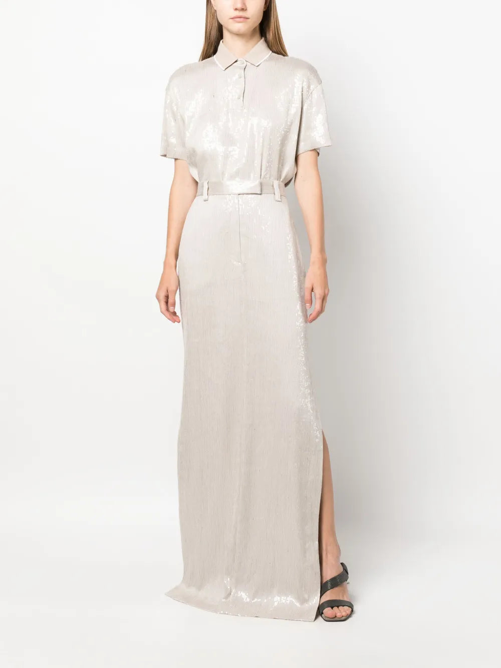 Sequin Embellishment Maxi Skirt