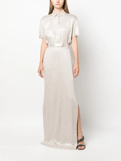 Sequin Embellishment Maxi Skirt