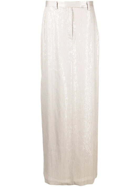 Sequin Embellishment Maxi Skirt